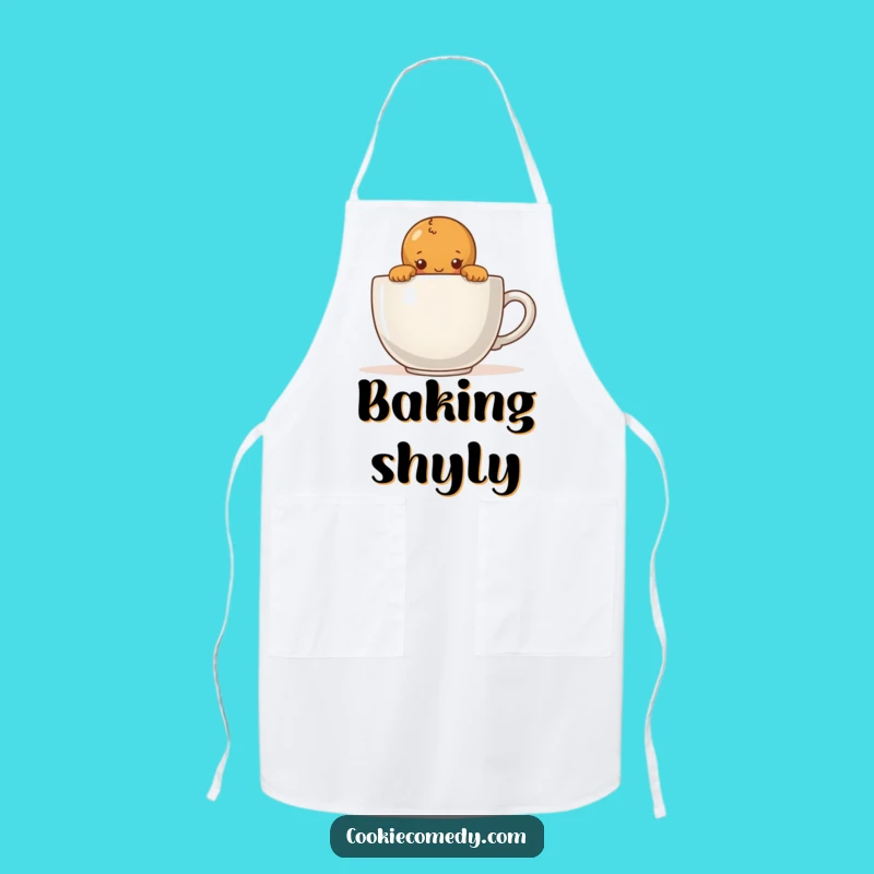 Funny Shy Gingerbread Apron: Kitchen Comfort, Sweet Funny Gift for Bakers