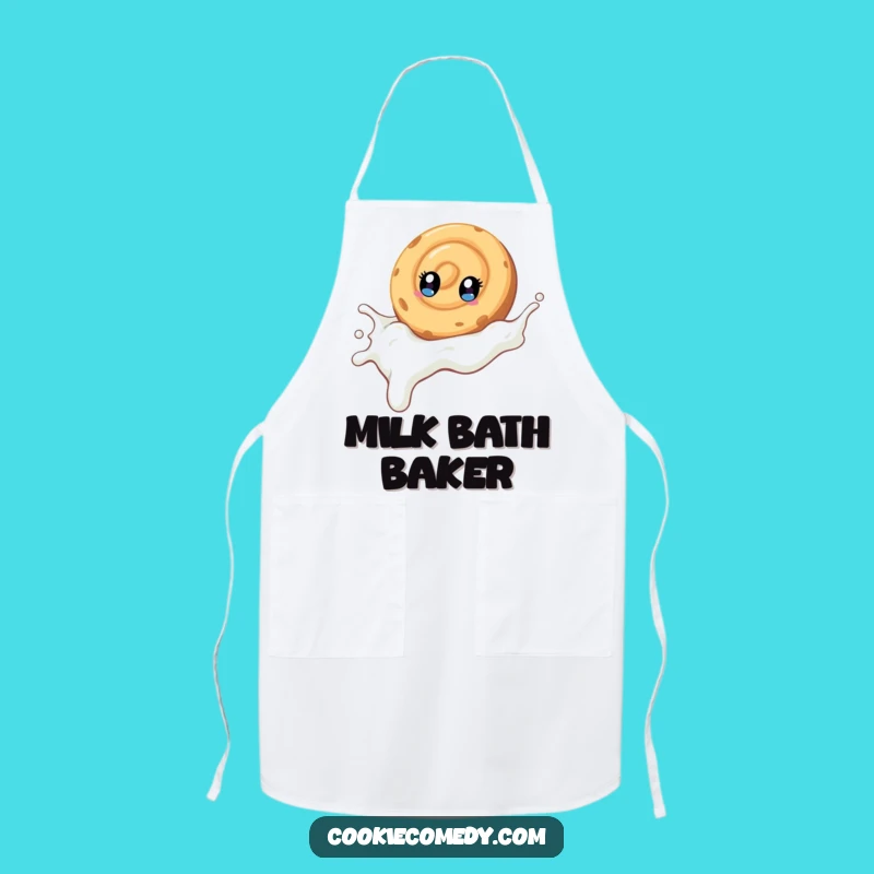 Funny Swirl Cookie Apron: Kitchen Fun with a Milk Slide, Unique Funny Gift