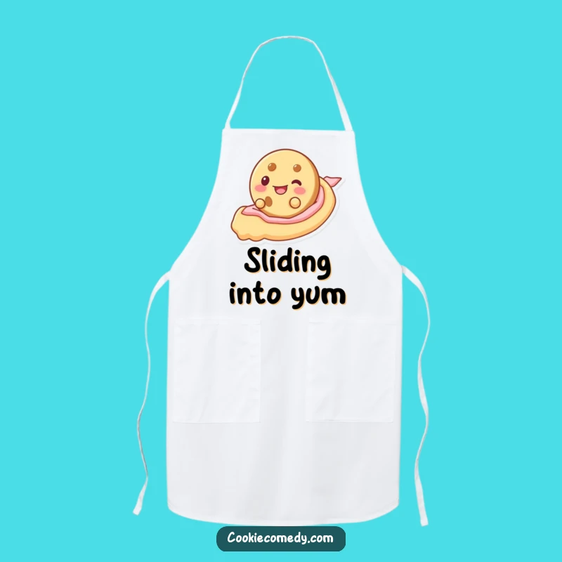 Funny Frosting Slide Cookie Apron: Kitchen Joy & Sweet Character