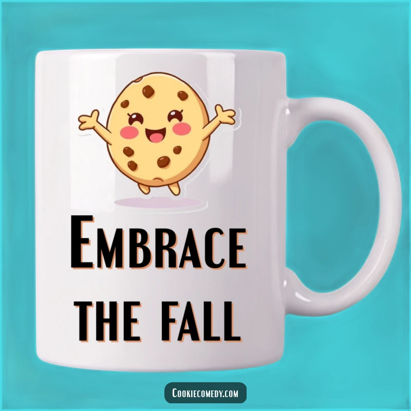Funny Tumbling Cookie Mug: Playful Character - A Perfect Funny Gift