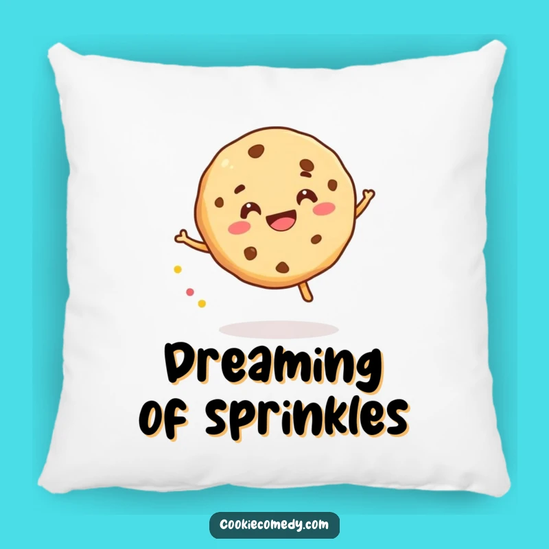 Funny Sprinkle Bounce Cookie Pillow: Soft Comfort & Gleeful Joy