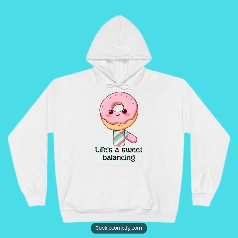 Funny Donut Candy Cane Hoodie: Cozy Sweetness, Ultimate Funny Gift for Treat Enthusiasts