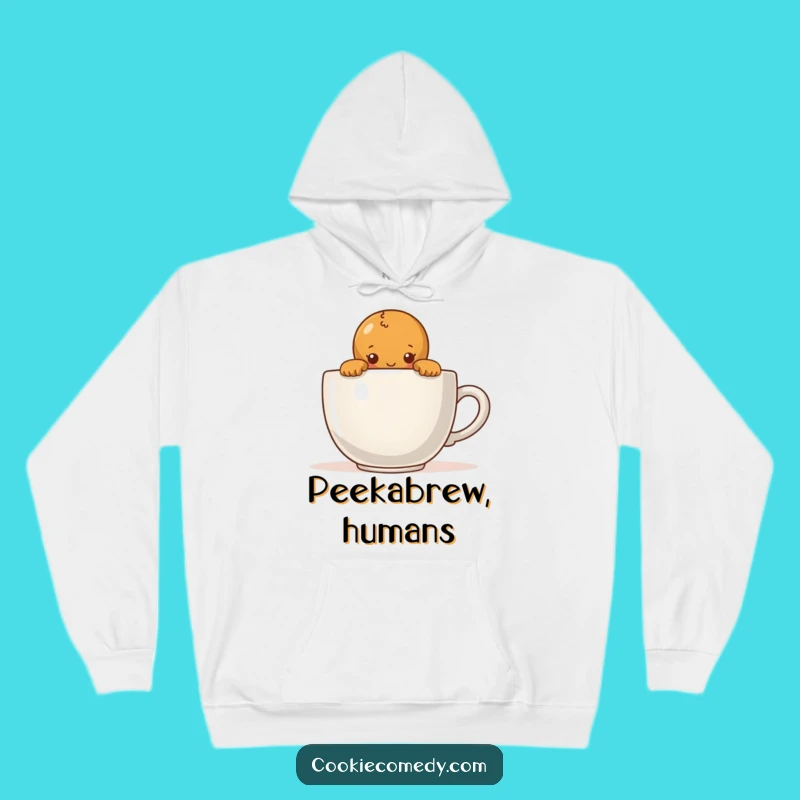 Funny Shy Gingerbread Hoodie: Cozy Up with Coffee, Ultimate Funny Gift for Introverts