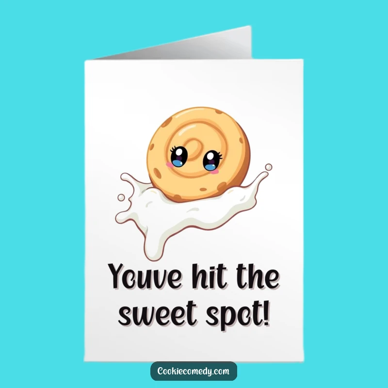 Free Printable Congratulations Cookie Card - Swirly Sliding Funny Downloadable Greeting