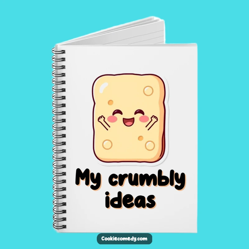 Funny Biscuit Notebook: Jot Down Ideas with a Happy Character, Creative Funny Gift