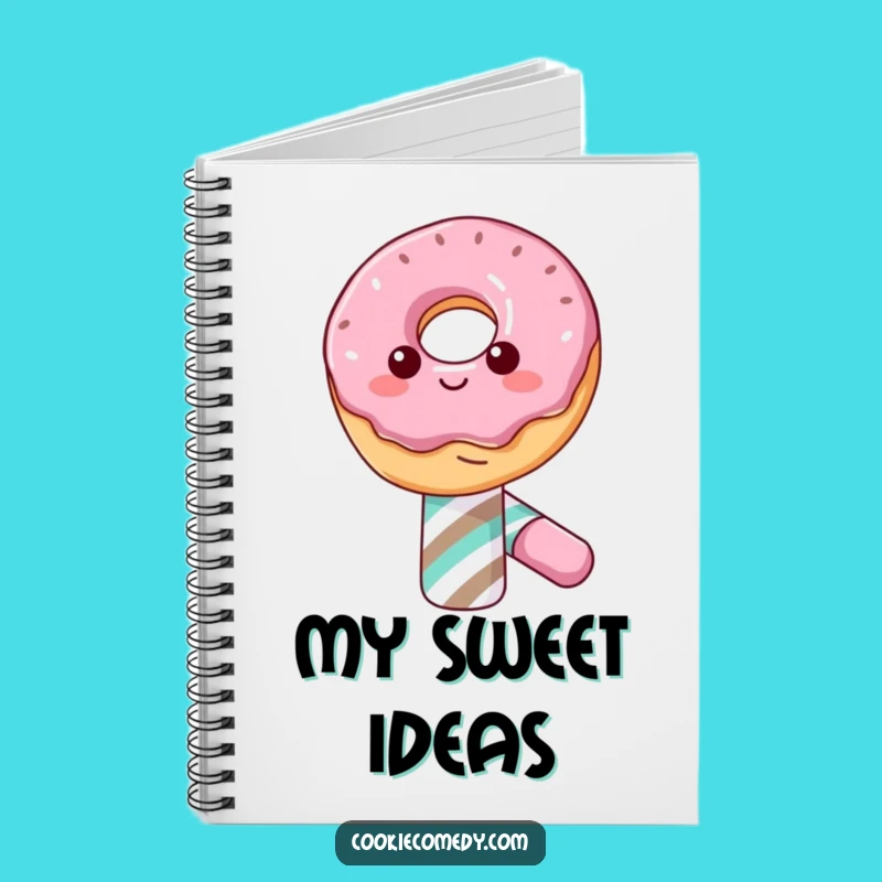 Funny Donut Candy Cane Notebook: Jot Down Sweets, Creative Funny Gift for Ideas