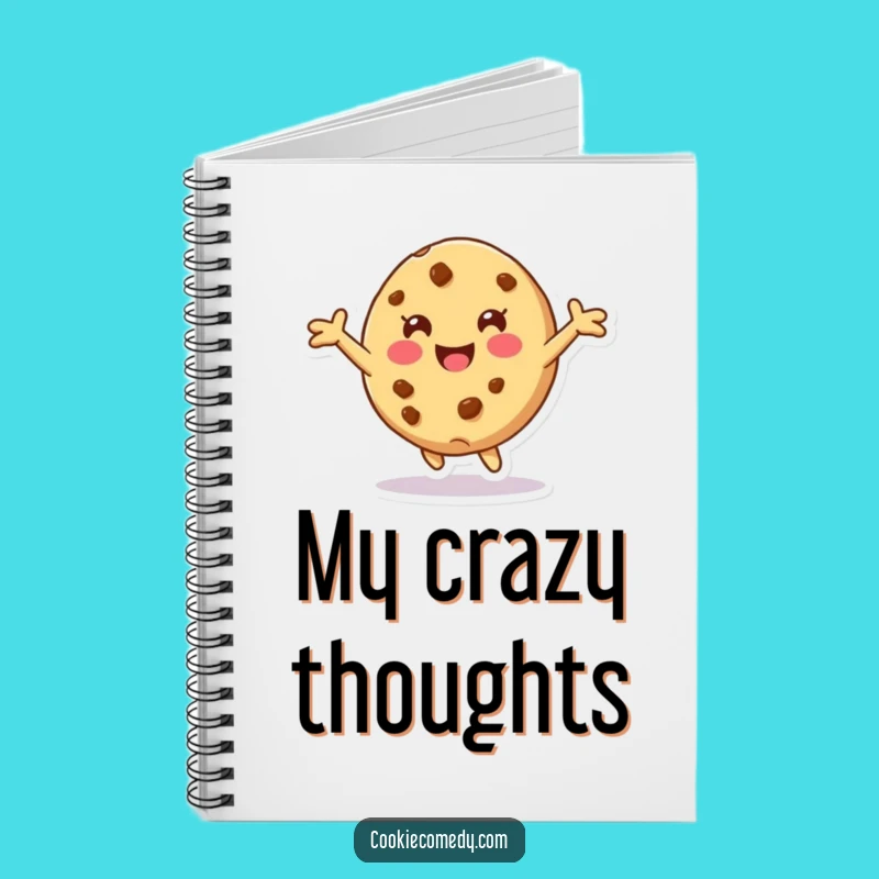 Funny Tumbling Cookie Notebook: Jot Down Spontaneous Ideas