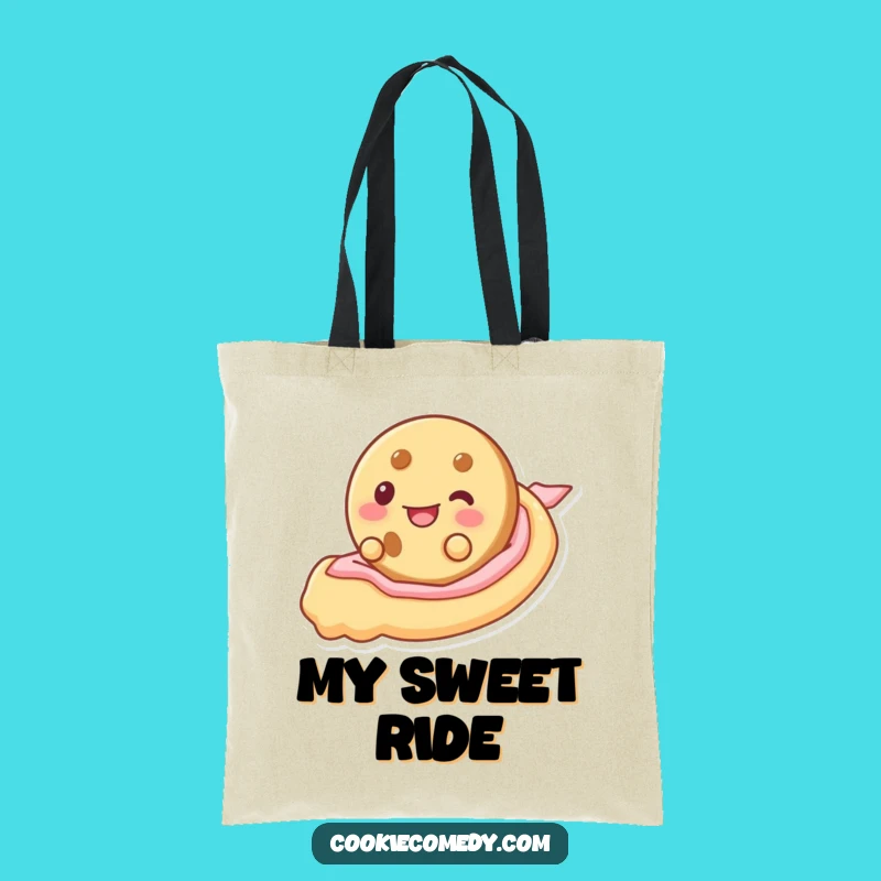 Funny Frosting Slide Cookie Tote Bag: Carry Your Joy & Sweetness