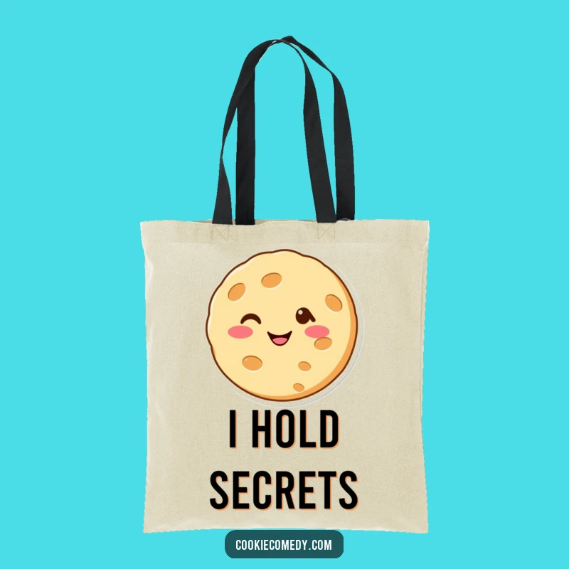 Funny Winking Cookie Tote Bag: Stylish Humor and Cheerful Everyday Carry